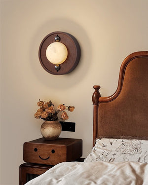 Bezel Alabaster Wall Lamp