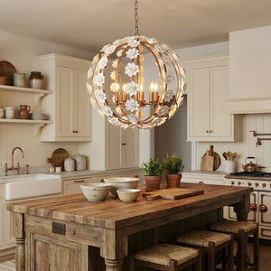 Bianca Floral Orb Chandelier