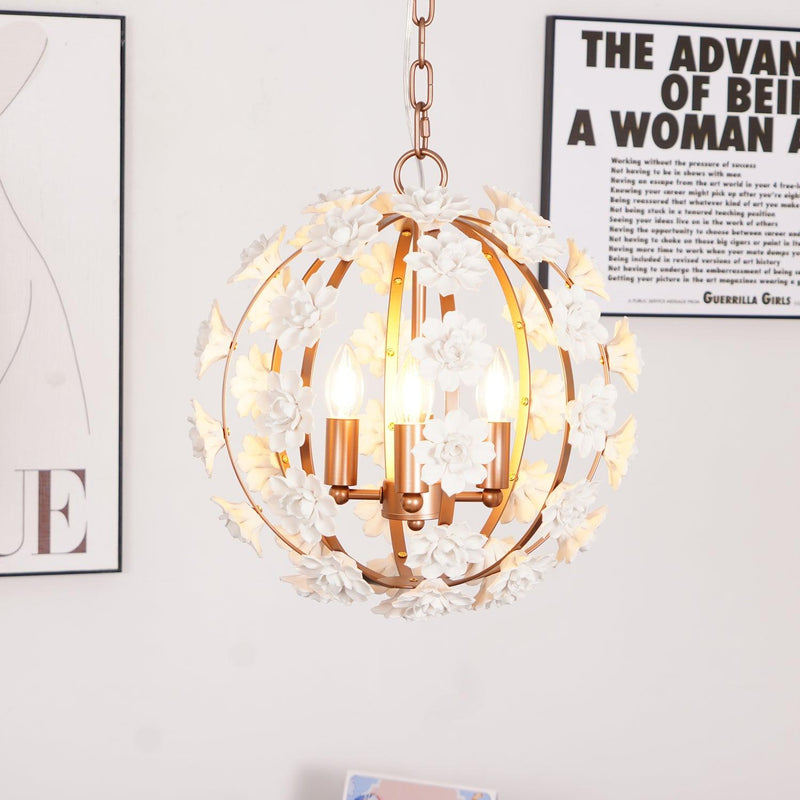 Bianca Floral Orb Chandelier – detail 17
