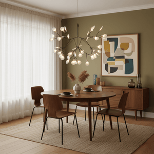 Black Firefly LED Chandelier