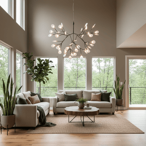 Black Firefly LED Chandelier