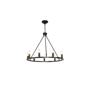 Black Candles Ring Chandelier