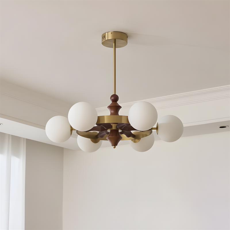 Pink Globe Chandelier – detail 8