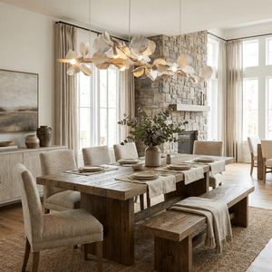 Blossom Branch Plaster Dining Chandelier