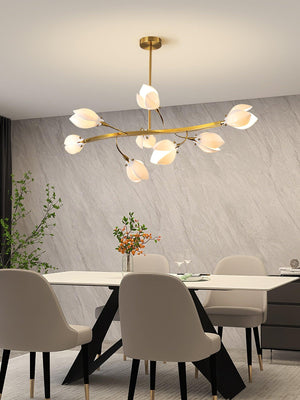 Porcelain Magnolia Chandelier