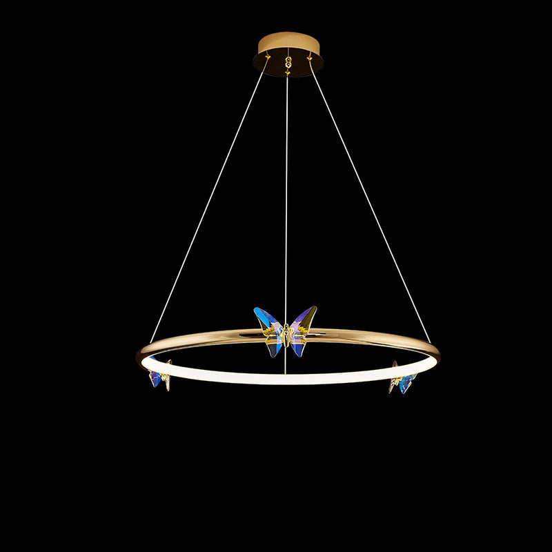 Blue Butterfly Chandelier – detail 24