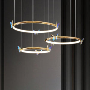 Blue Butterfly Chandelier