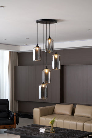 Bottle Glass Pendant Light