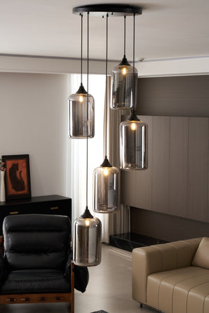 Bottle Glass Pendant Light