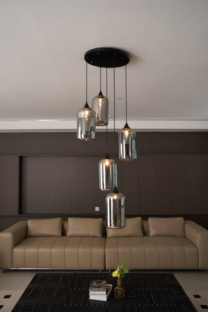 Bottle Glass Pendant Light