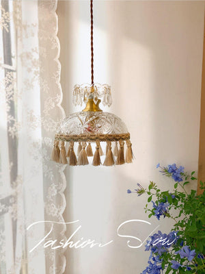 Bowl Tassel Pendant Light