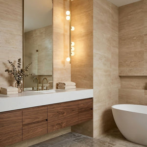 Brass Glass Drop Chandelier
