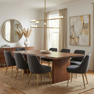 Brass Glass Drop Chandelier