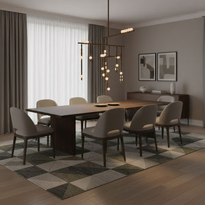Brass Glass Drop Chandelier