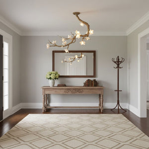 Brass Flower Branch Ceiling Lamp