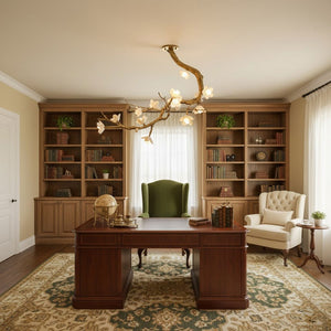 Brass Flower Branch Ceiling Lamp