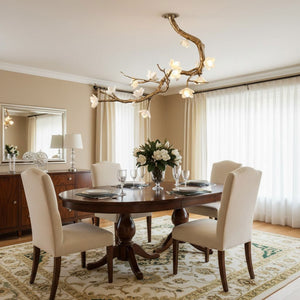 Brass Flower Branch Ceiling Lamp