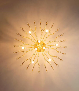Vintage Antique Brass Chandelier