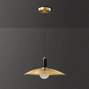 Brass Flared Pendant Lamp