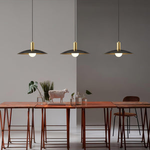 Brass Flared Pendant Lamp