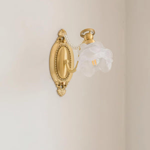 Brass Floral Wall Lamp 11.4″- 10.6″ - Docos