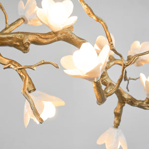 Brass Flower Branch Ceiling Lamp