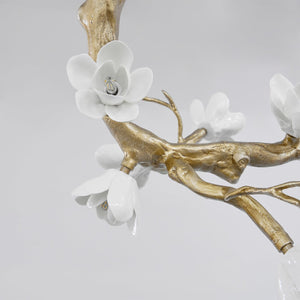 Brass Flower Branch Ceiling Lamp