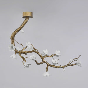 Brass Flower Branch Ceiling Lamp