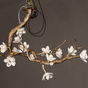 Brass Flower Branch Ceiling Lamp