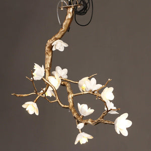 Brass Flower Branch Ceiling Lamp