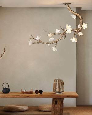 Brass Flower Branch Ceiling Lamp