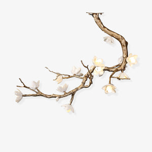 Brass Flower Branch Ceiling Lamp