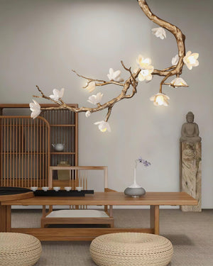 Brass Flower Branch Ceiling Lamp