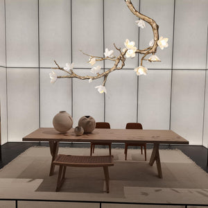 Brass Flower Branch Ceiling Lamp