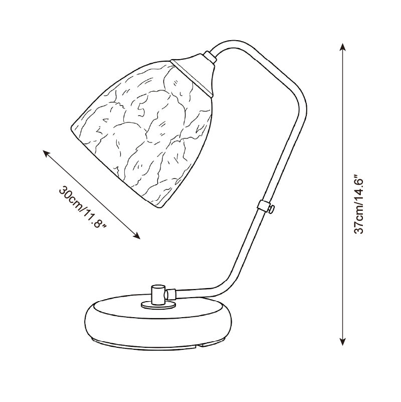 Lámpara de mesa Bravella — Planos de dimensiones 2