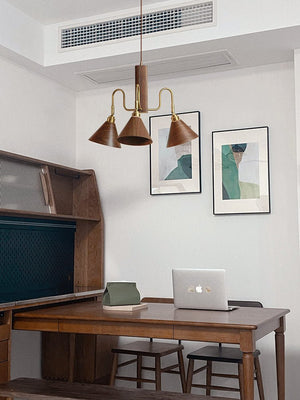 Bravik Wood Chandelier
