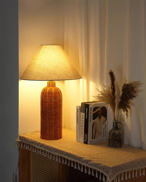 Braxton Rattan Table Lamp