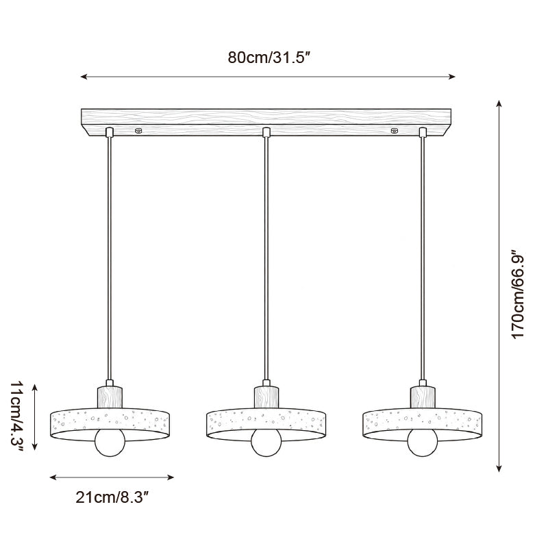 Brenlo Pendant Light — Dimension drawings 3
