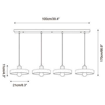 Brenlo Pendant Light — Dimension drawings 4