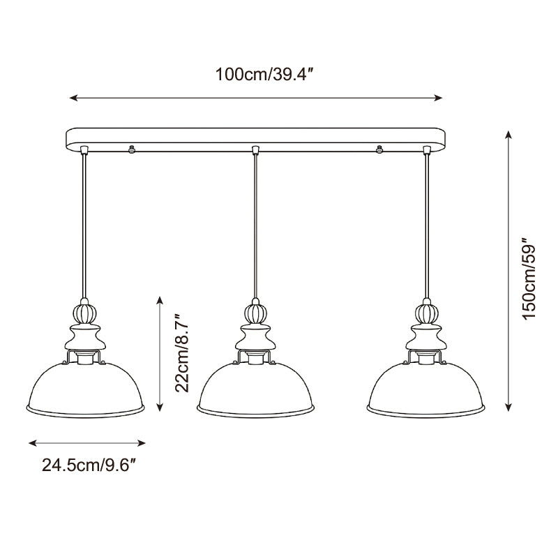 Brevano Pendant Lamp — Dimension drawings 3
