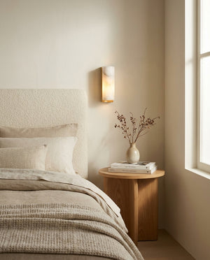 Bricks Alabaster Wall Sconce