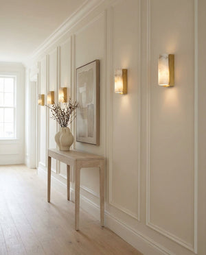 Bricks Alabaster Wall Sconce