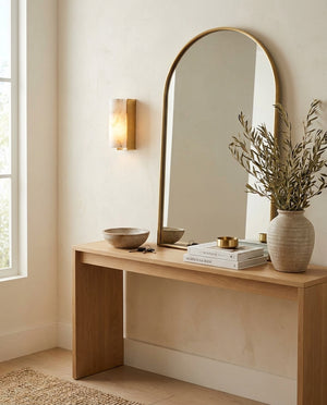 Bricks Alabaster Wall Sconce