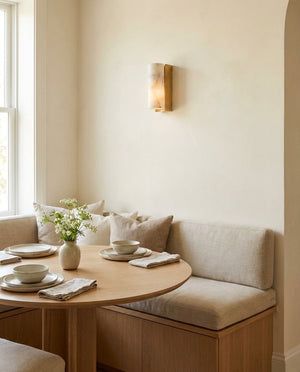 Bricks Alabaster Wall Sconce