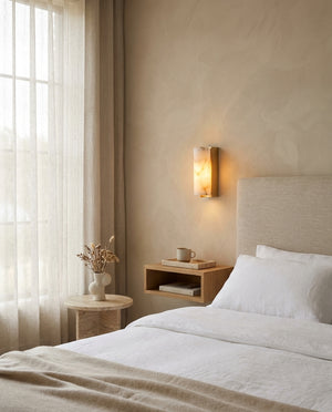 Bricks Alabaster Wall Sconce