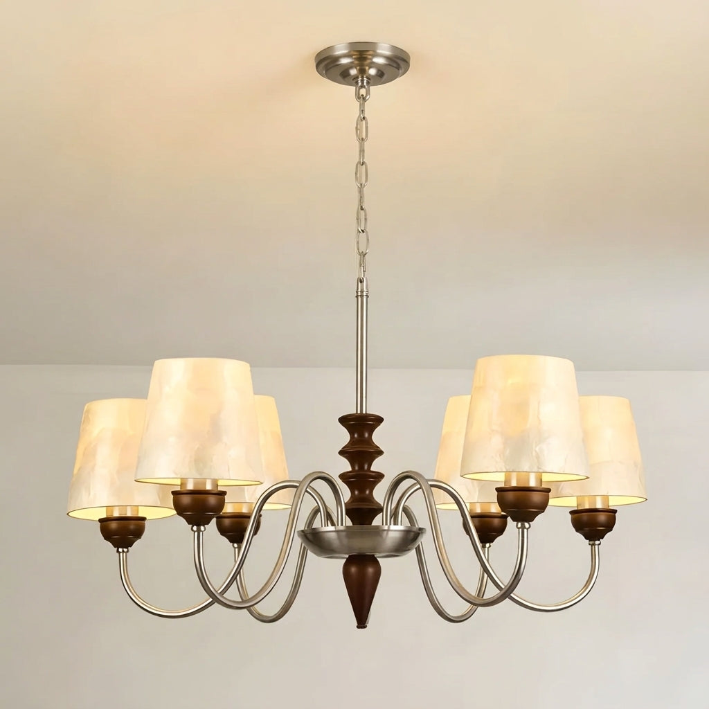 Brimley 6-light chandelier for living room