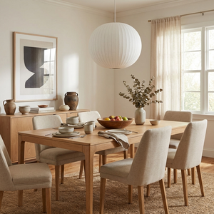 Bubble Mulberry Silk Pendant Lamp