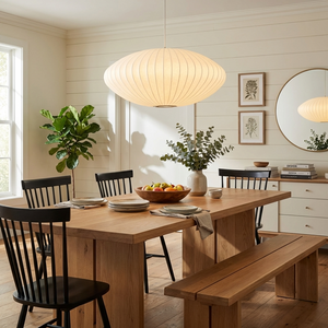 Bubble Mulberry Silk Pendant Lamp
