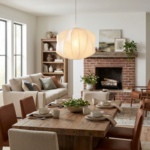 Bubble Mulberry Silk Pendant Lamp