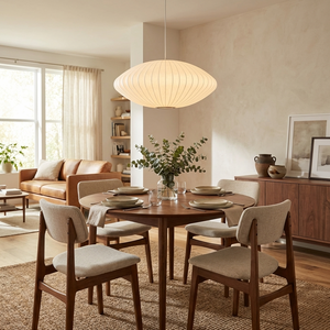 Bubble Mulberry Silk Pendant Lamp